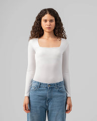 Squared Neck Double Layered Bodysuit - Venti