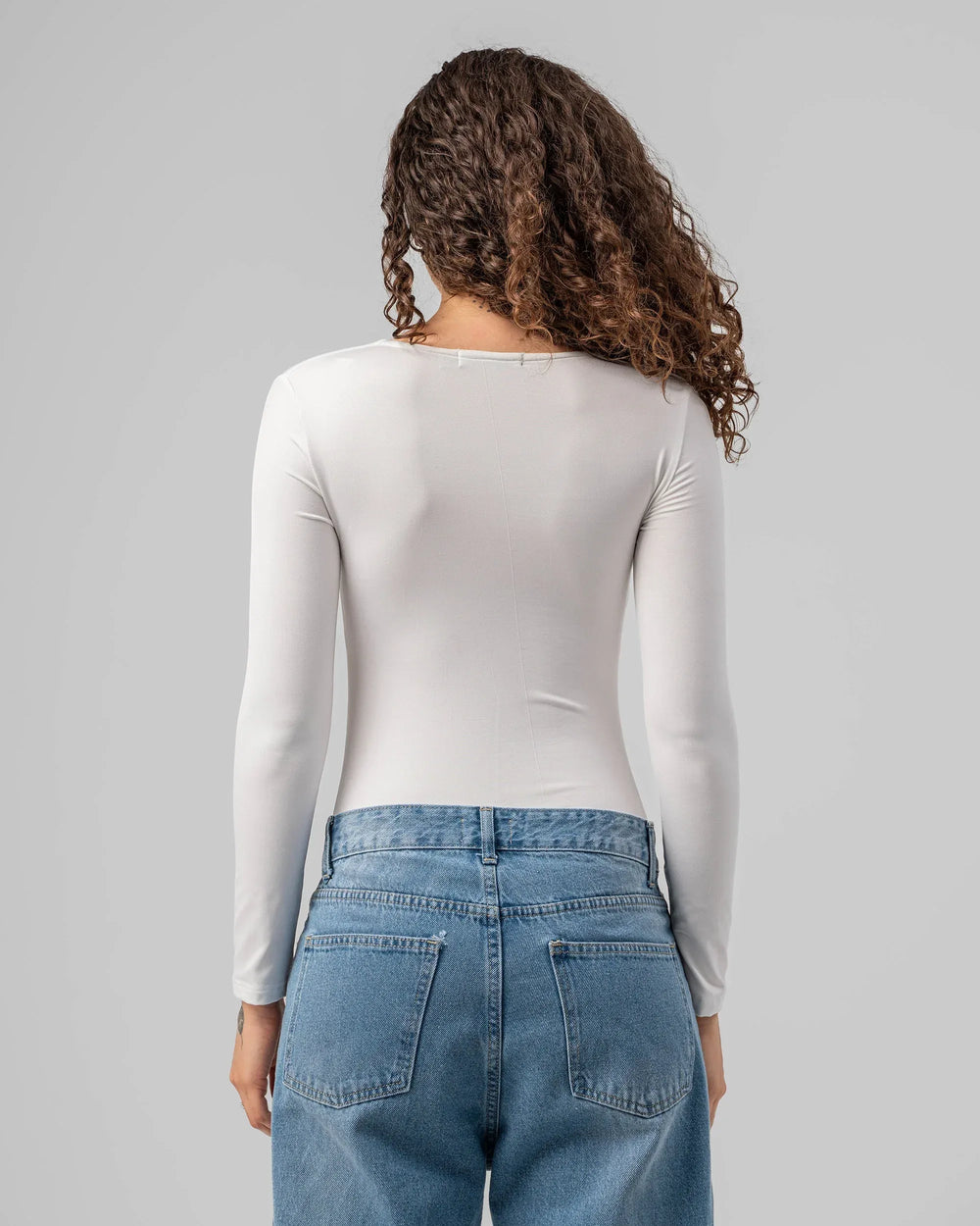 Squared Neck Double Layered Bodysuit - Venti