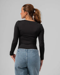 Squared Neck Double Layered Bodysuit - Venti