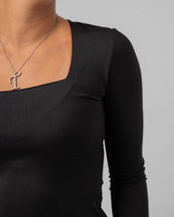 Squared Neck Double Layered Bodysuit - Venti