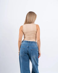 V-Neck Fitted Bodysuit - Venti