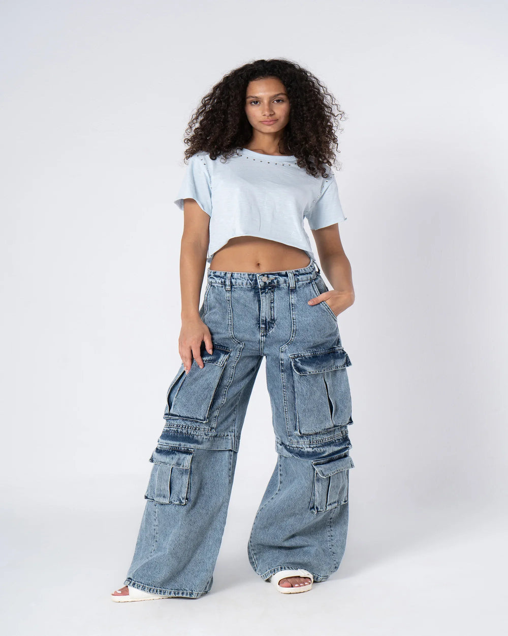 Rhinestone Cropped Top - Venti