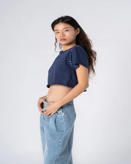 Rhinestone Cropped Top - Venti