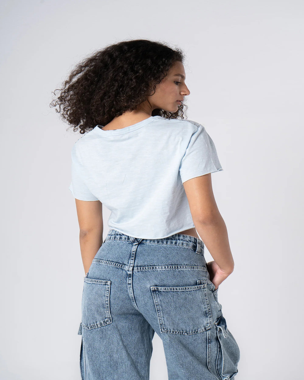 Rhinestone Cropped Top - Venti