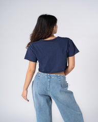 Rhinestone Cropped Top