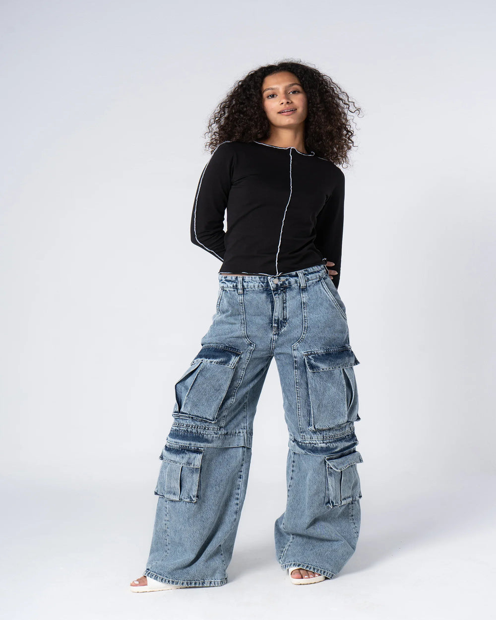 Contrast Stitch Top - Venti