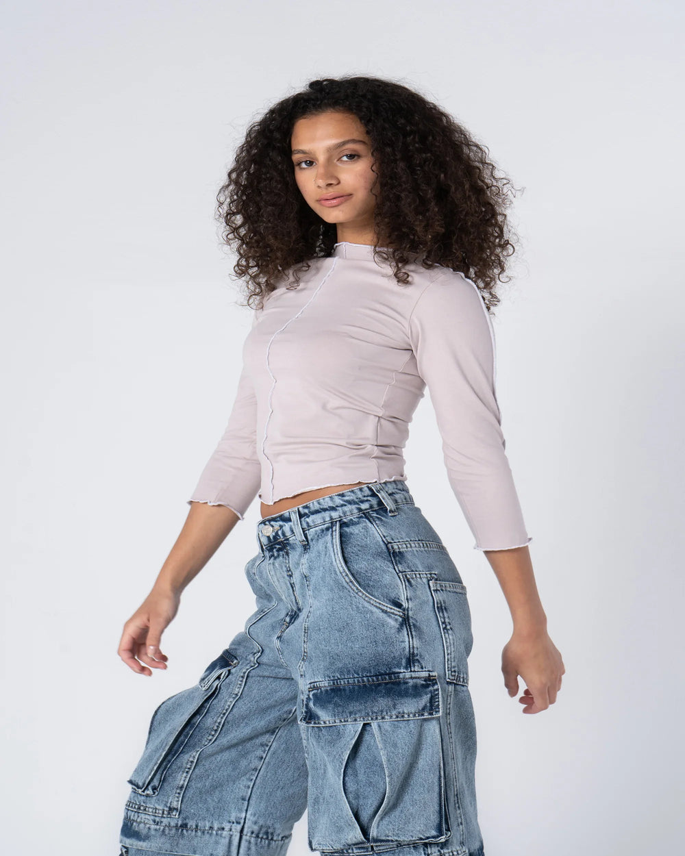 Contrast Stitch Top - Venti