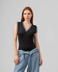 Basic V-Neck Bodysuit