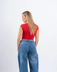 Graphic Print Crop T-Shirt - Venti