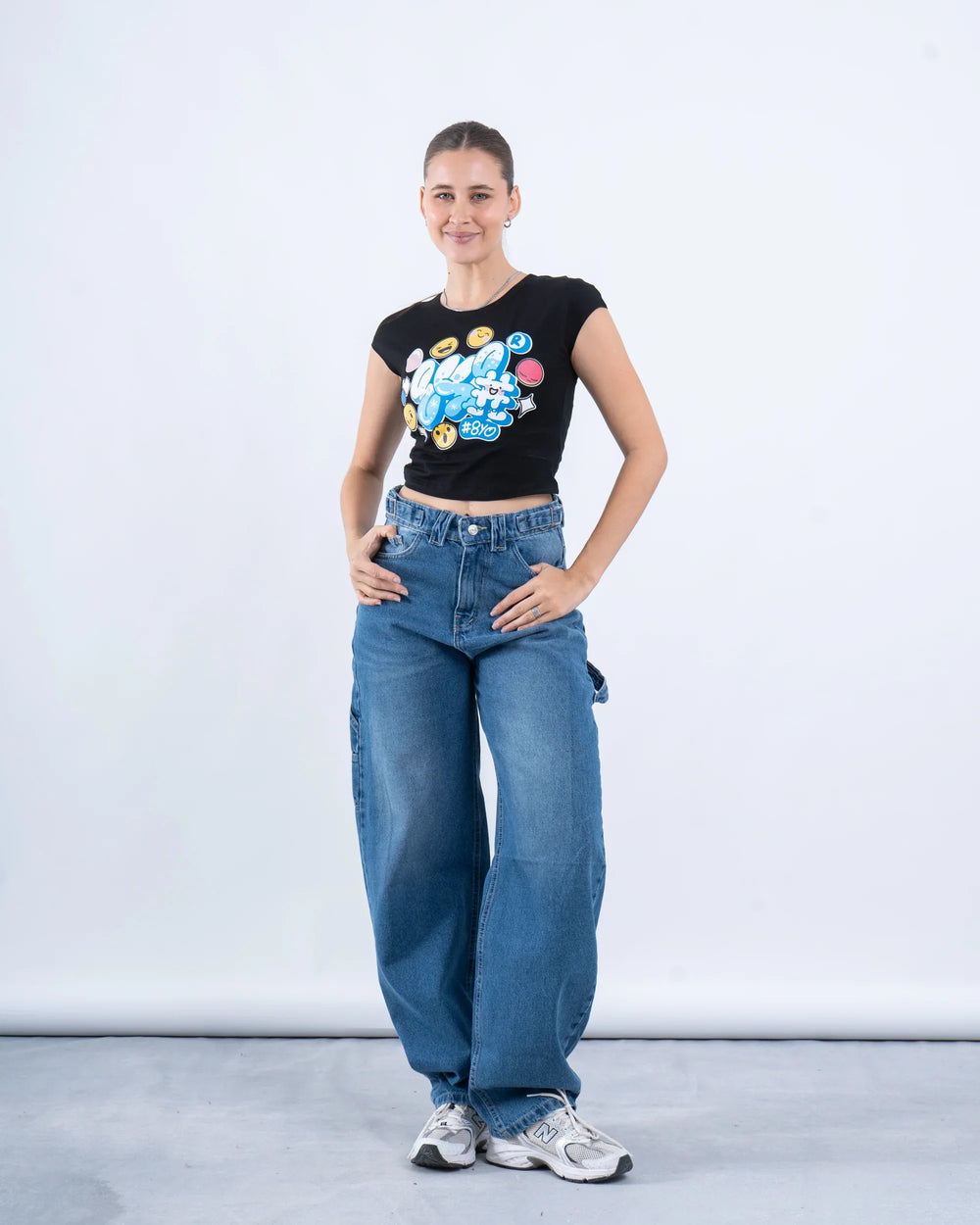 Graphic Print Crop T-Shirt - Venti