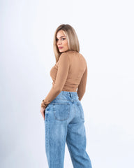 Ruched Long-Sleeve Bodysuit - Venti