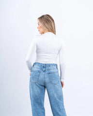 Ruched Long-Sleeve Bodysuit - Venti