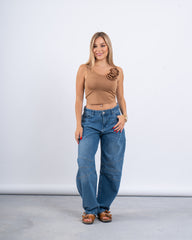 Floral Fitted Crop Top