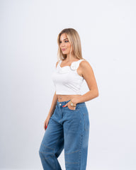 Floral Fitted Crop Top