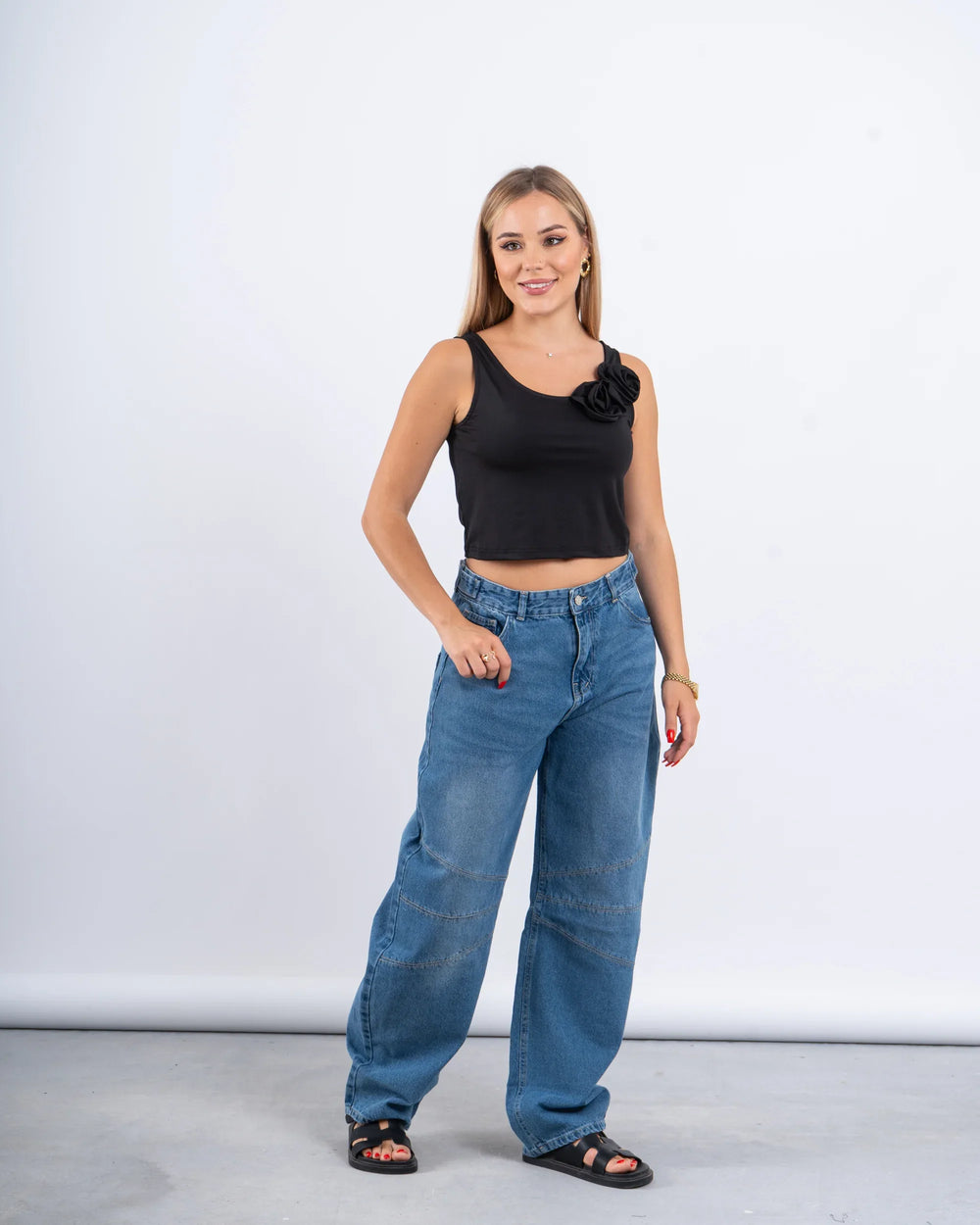 Floral Fitted Crop Top - Venti