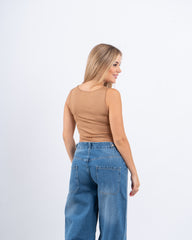 Floral Fitted Crop Top