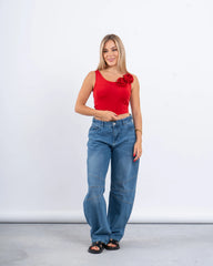 Floral Fitted Crop Top - Venti