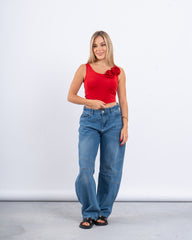 Floral Fitted Crop Top