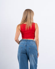 Floral Fitted Crop Top