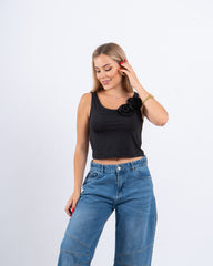 Floral Fitted Crop Top