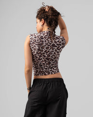 Leopard Print Sleeveless Top