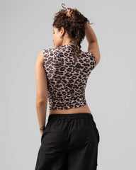 Leopard Print Sleeveless Top - Venti