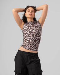 Leopard Print Sleeveless Top - Venti