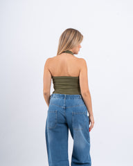 Floral Halter Neck Bodysuit