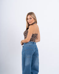 Floral Halter Neck Bodysuit