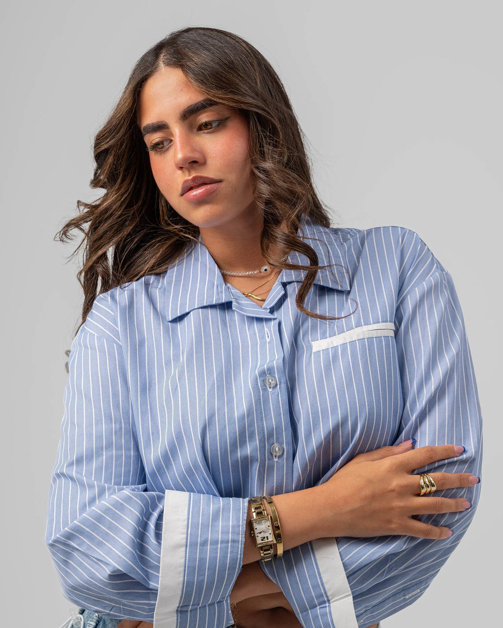 Striped Contrast Shirt - Venti