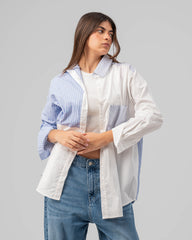 Patchwork Multi-Striped Shirt