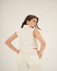 Cropped Oversized Vest - Venti