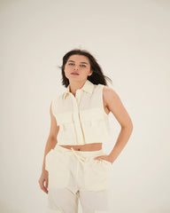 Cropped Oversized Vest - Venti