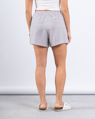 Elastic Waist Striped Poplin Shorts