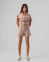 Twill Short Jumpsuit