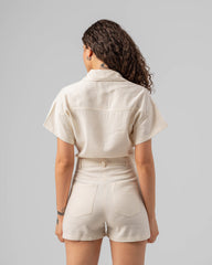 Twill Short Jumpsuit