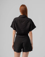 Twill Short Jumpsuit