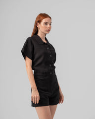 Twill Short Jumpsuit