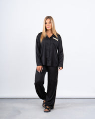 Silk Relaxed Shirt & Pants Set