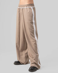 Contrast Side Straight Pants