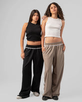 Contrast Side Straight Pants - Venti