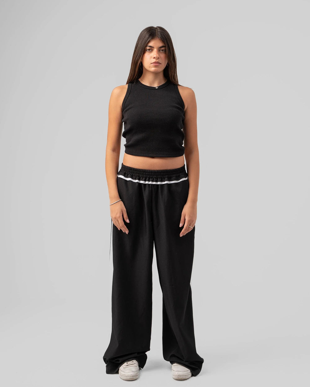Contrast Side Straight Pants - Venti