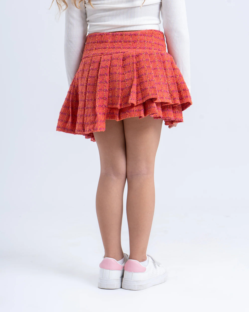 Pleated Tweed Skirt - Venti