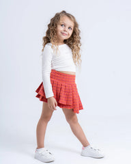 Pleated Tweed Skirt - Venti