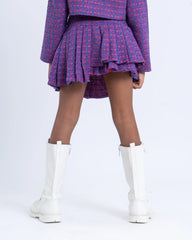 Pleated Tweed Skirt - Venti