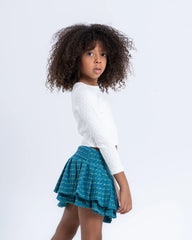 Pleated Tweed Skirt - Venti
