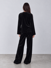 Women velvet chines detail