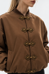 Women bomber jacket with