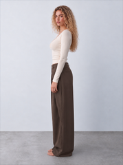 Women lace trims v neck top