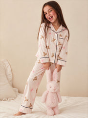 Girl teddies silk pj